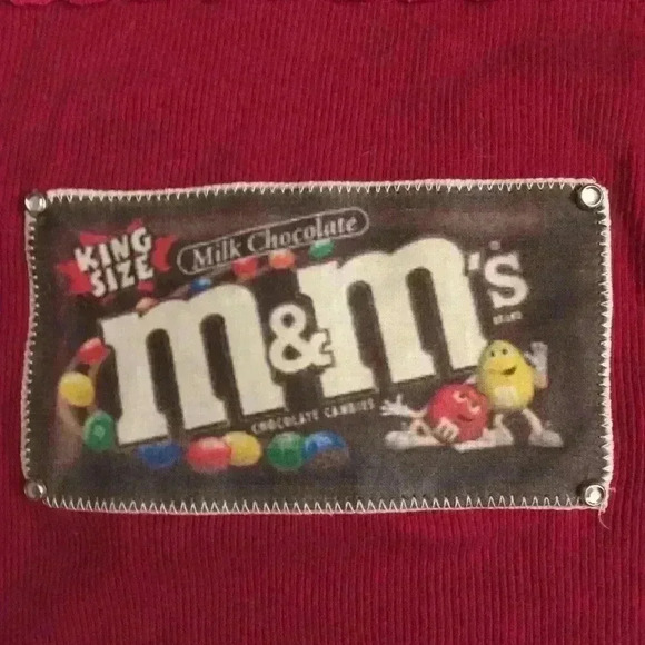 New! Cute tank with sewn on patch and rhinestones. - Picture 3 of 4